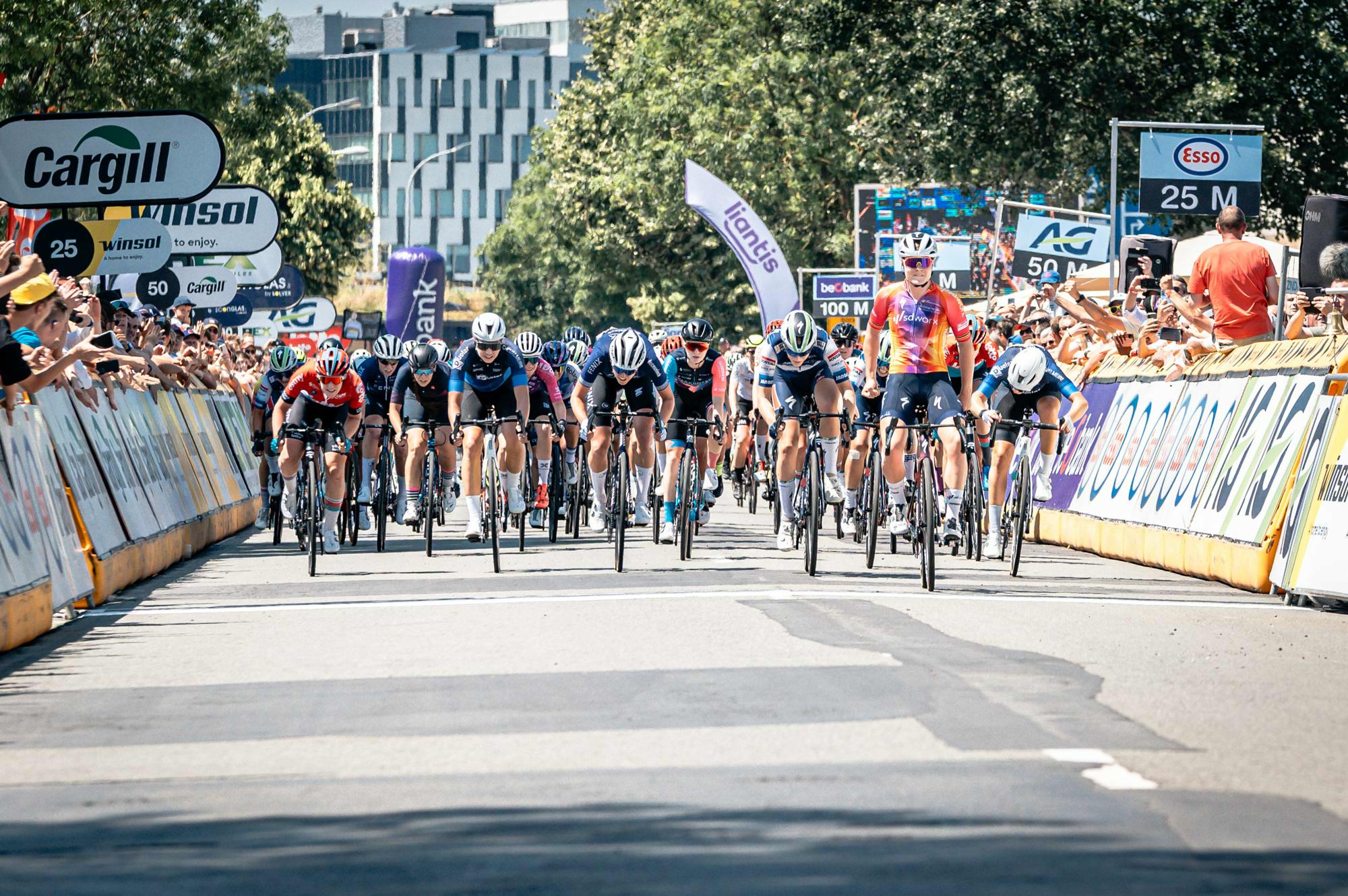 Kopecky and Evenepoel sprint to Belgian title in Izegem