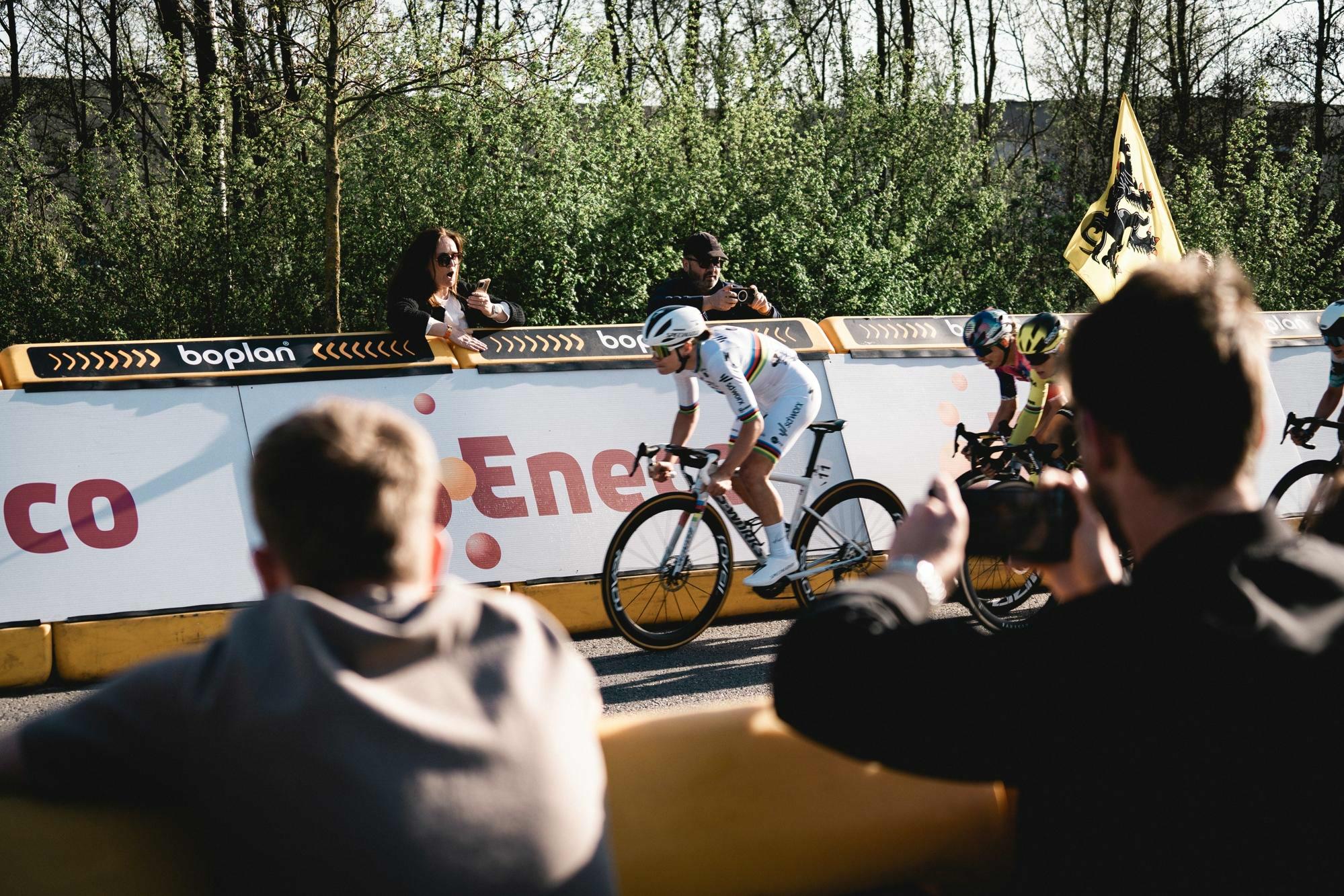 Sustainable energy for the finish area of the Tour of Flanders in Oudenaarde