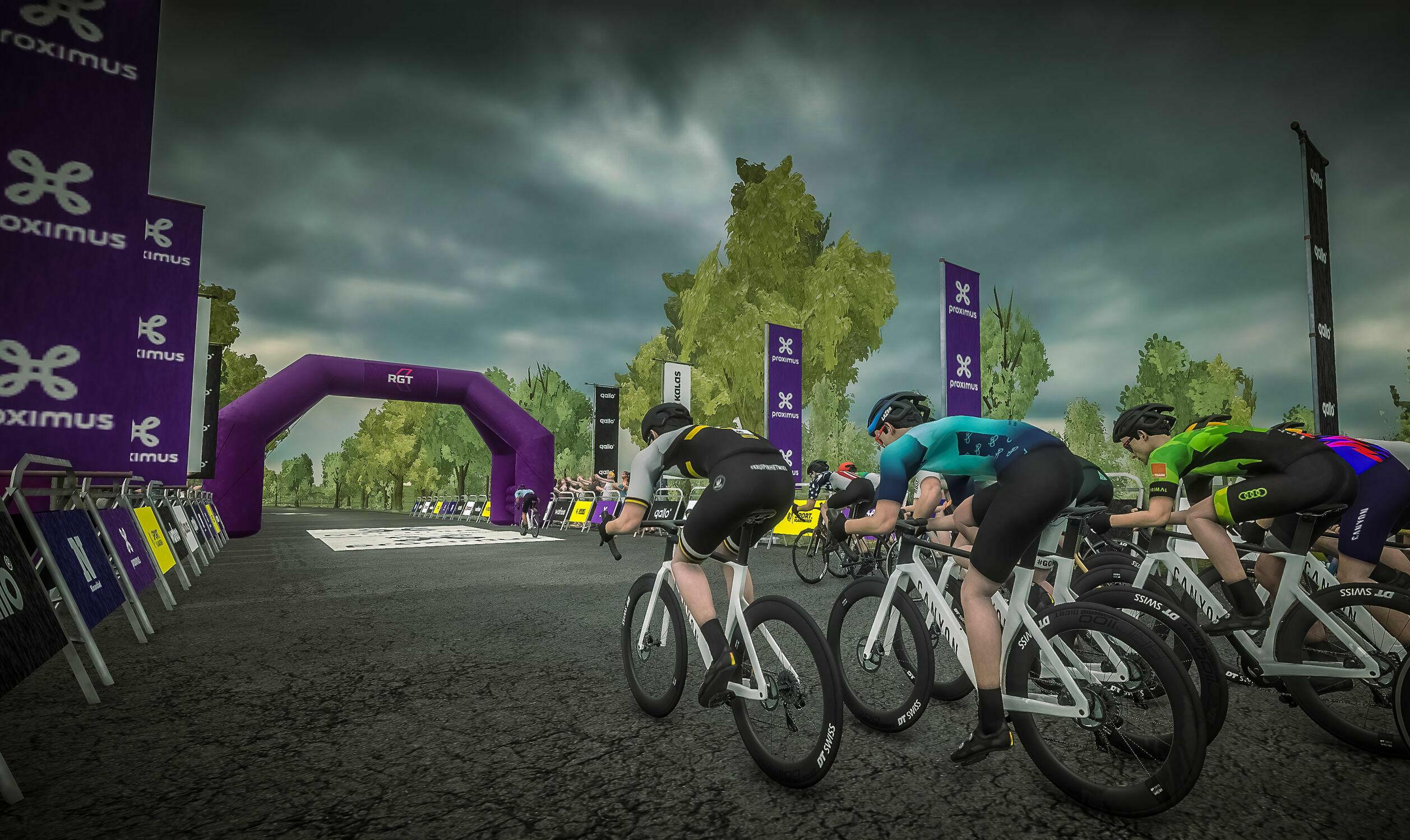 Six free virtual races in the Proximus Cycling eSeries League