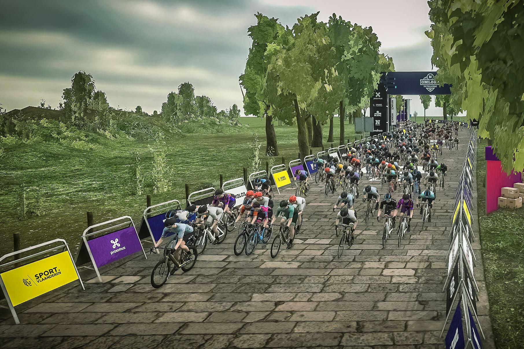 Le Circuit het Nieuwsblad virtuelle sûr Wahoo RGT